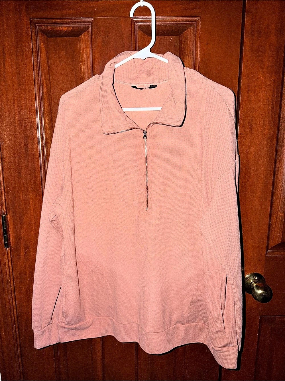 Dokotoo Dusty Pink Quarter-Zip Pullover Like New